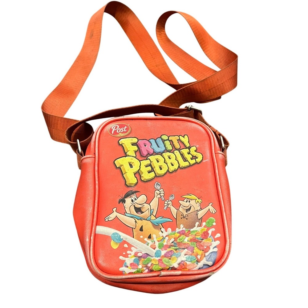 Buckle-Down Fruity Pebbles Fred &‎ Barney Cereal Box Crossbody-Flintstones